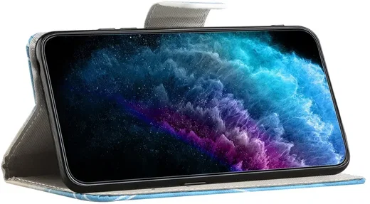 Samsung Galaxy A57 Hoesje Portemonnee Book Case Touch Print afbeelding 2