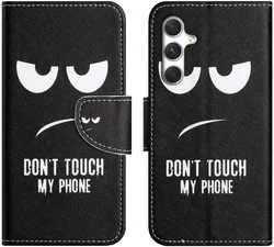 Samsung Galaxy A57 Hoesje Portemonnee Book Case Touch Print afbeelding
