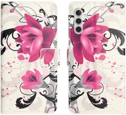 Samsung Galaxy A37 Hoesje Portemonnee Book Case Bloemen boom afbeelding