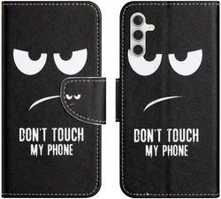 Samsung Galaxy A37 Hoesje Portemonnee Book Case Touch Print afbeelding