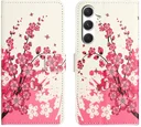 Samsung Galaxy A27 Hoesje Portemonnee Book Case Bloemen Print