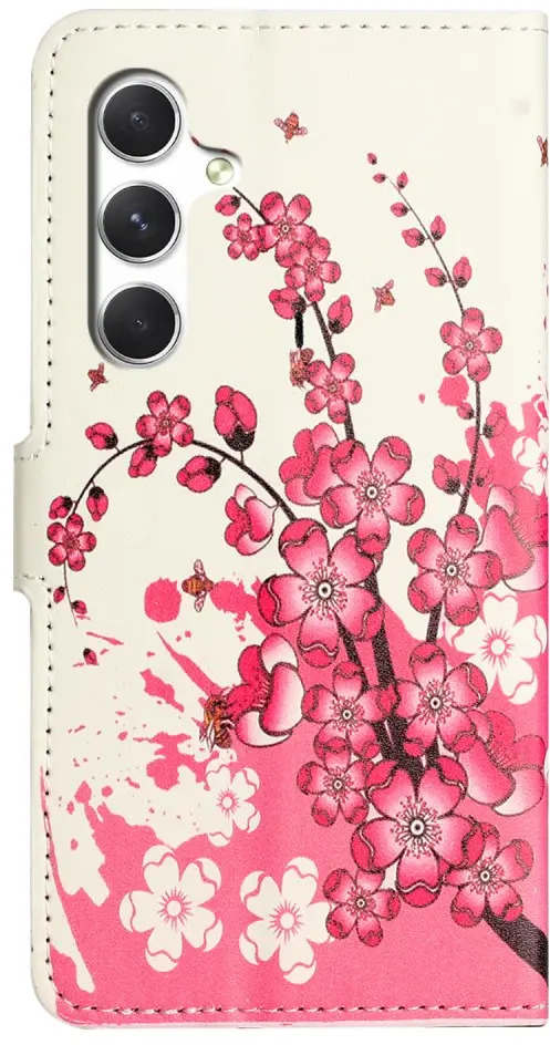 Samsung Galaxy A27 Hoesje Portemonnee Book Case Bloemen Print afbeelding 5