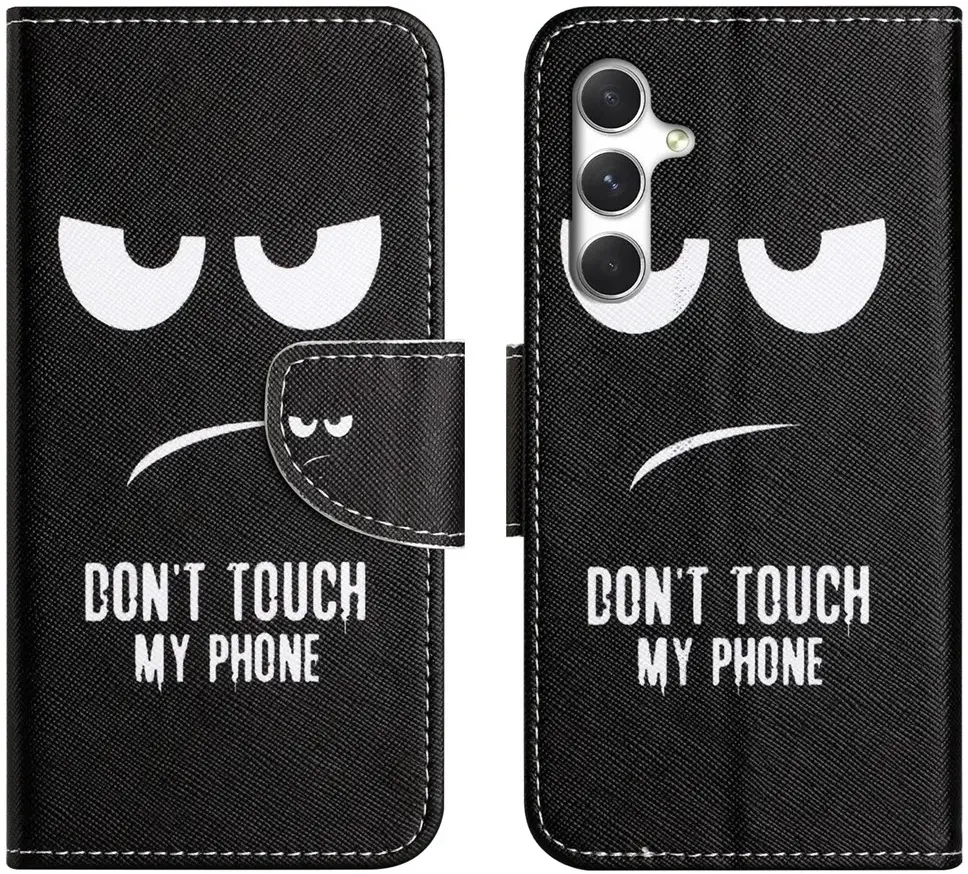 Samsung Galaxy A27 Hoesje Portemonnee Book Case Dont Touch My Phone afbeelding 1