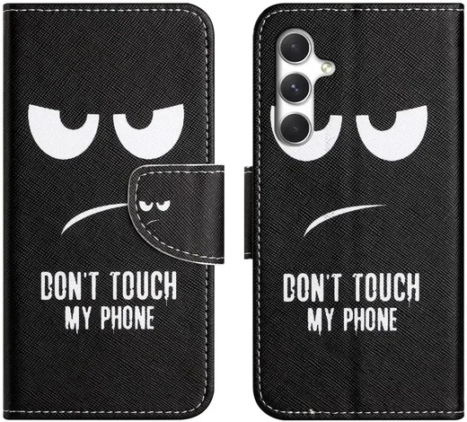 Samsung Galaxy A27 Hoesje Portemonnee Book Case Dont Touch My Phone afbeelding 1