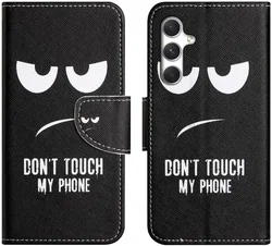 Samsung Galaxy A27 Hoesje Portemonnee Book Case Dont Touch My Phone afbeelding