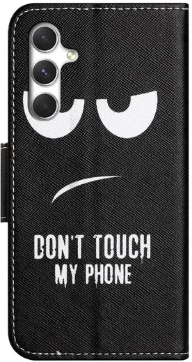 Samsung Galaxy A27 Hoesje Portemonnee Book Case Dont Touch My Phone afbeelding 2