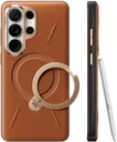 TORRAS Q Pro Leather Samsung S26 Ultra Hoesje MagSafe 360° Kickstand Bruin