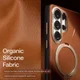 TORRAS Q Pro Leather Samsung S26 Ultra Hoesje MagSafe 360° Kickstand Bruin afbeelding 3