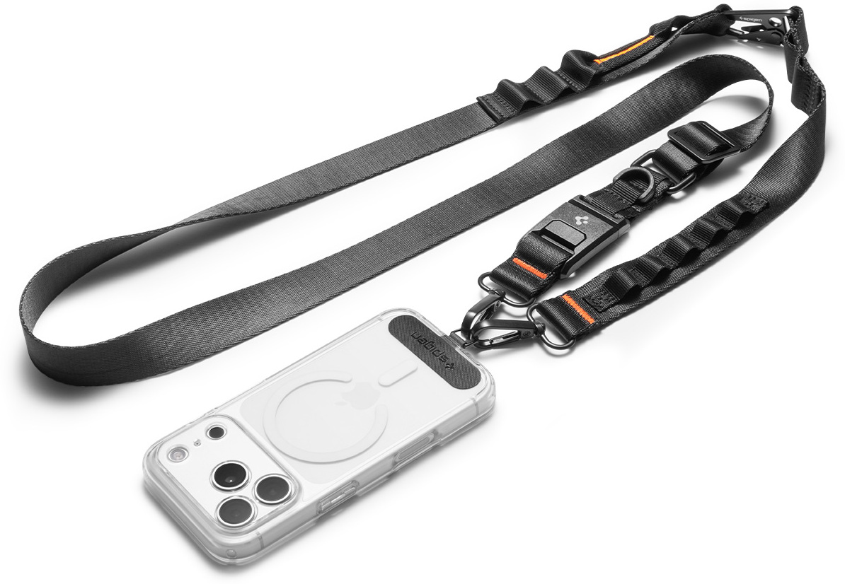 Spigen Universal Crossbody Lanyard Strap DA30M Zwart afbeelding 1