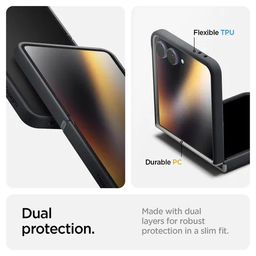 Spigen Nano Pop MagFit Samsung Galaxy Z Flip 7 Hoesje MagSafe Back Cover Zwart afbeelding 5