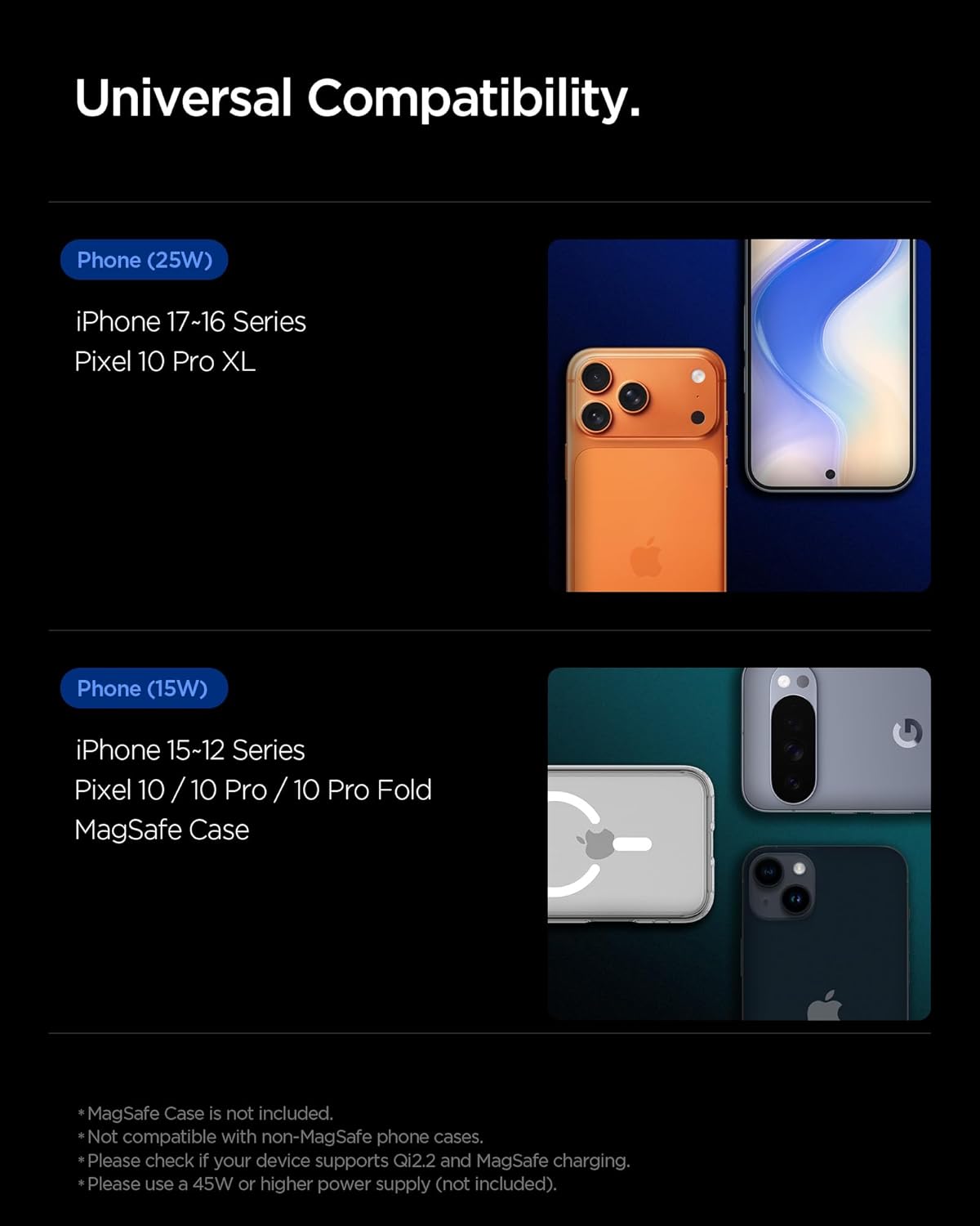 Spigen Essential MagSafe Telefoonhouder Auto met Opladen 25W Zwart afbeelding 11