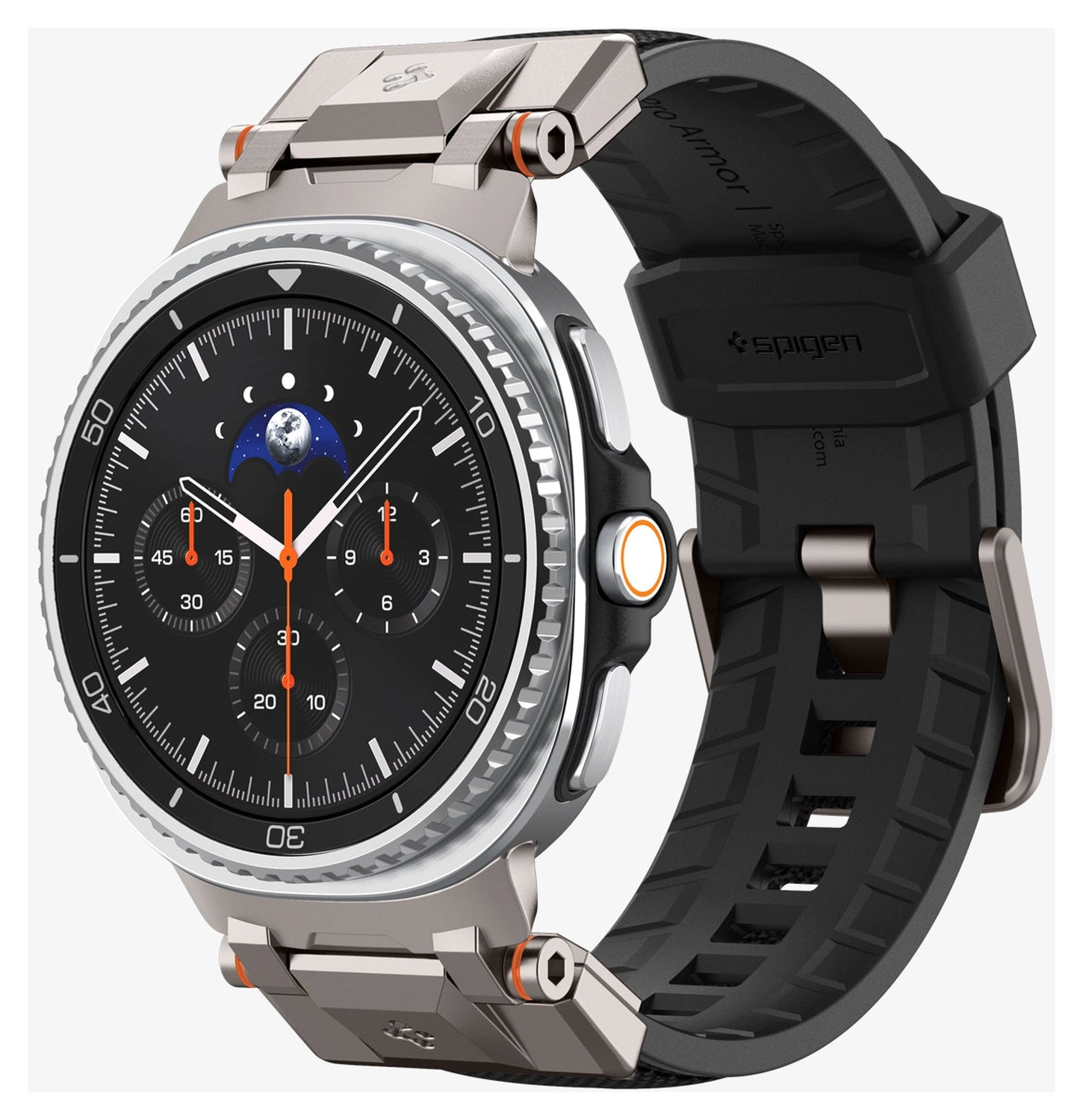Spigen DuraPro Armor - Samsung Galaxy Watch 8 Bandje - Zwart afbeelding 1