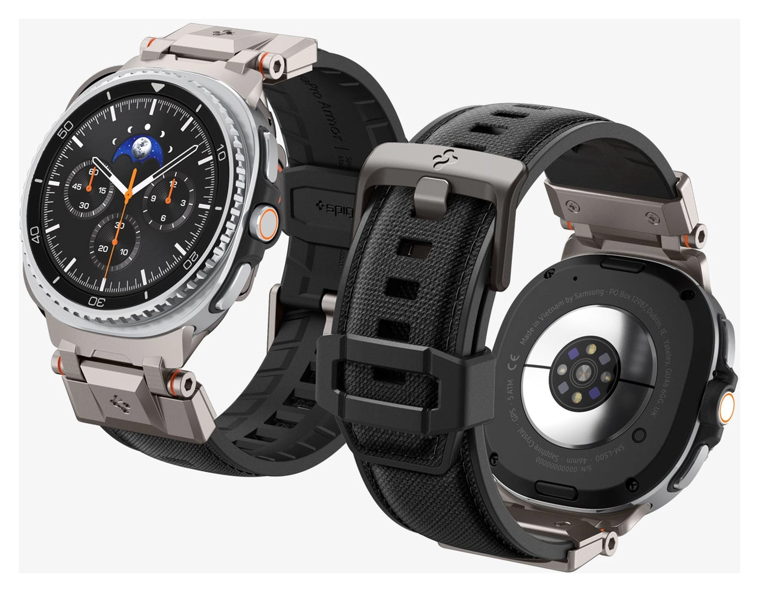 Spigen DuraPro Armor - Samsung Galaxy Watch 8 Bandje - Zwart afbeelding 13