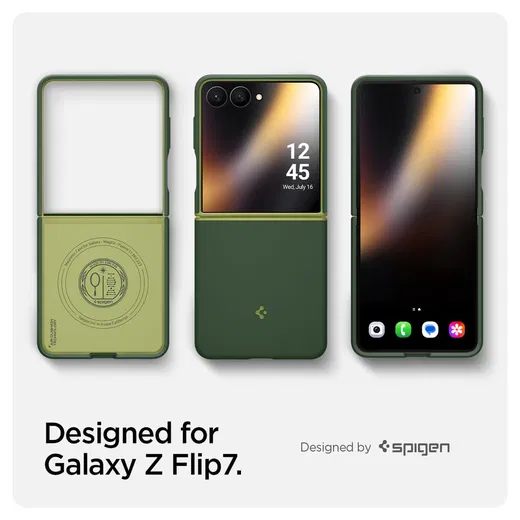 Spigen Nano Pop MagFit Samsung Galaxy Z Flip 7 Hoesje MagSafe Back Cover Groen afbeelding 2