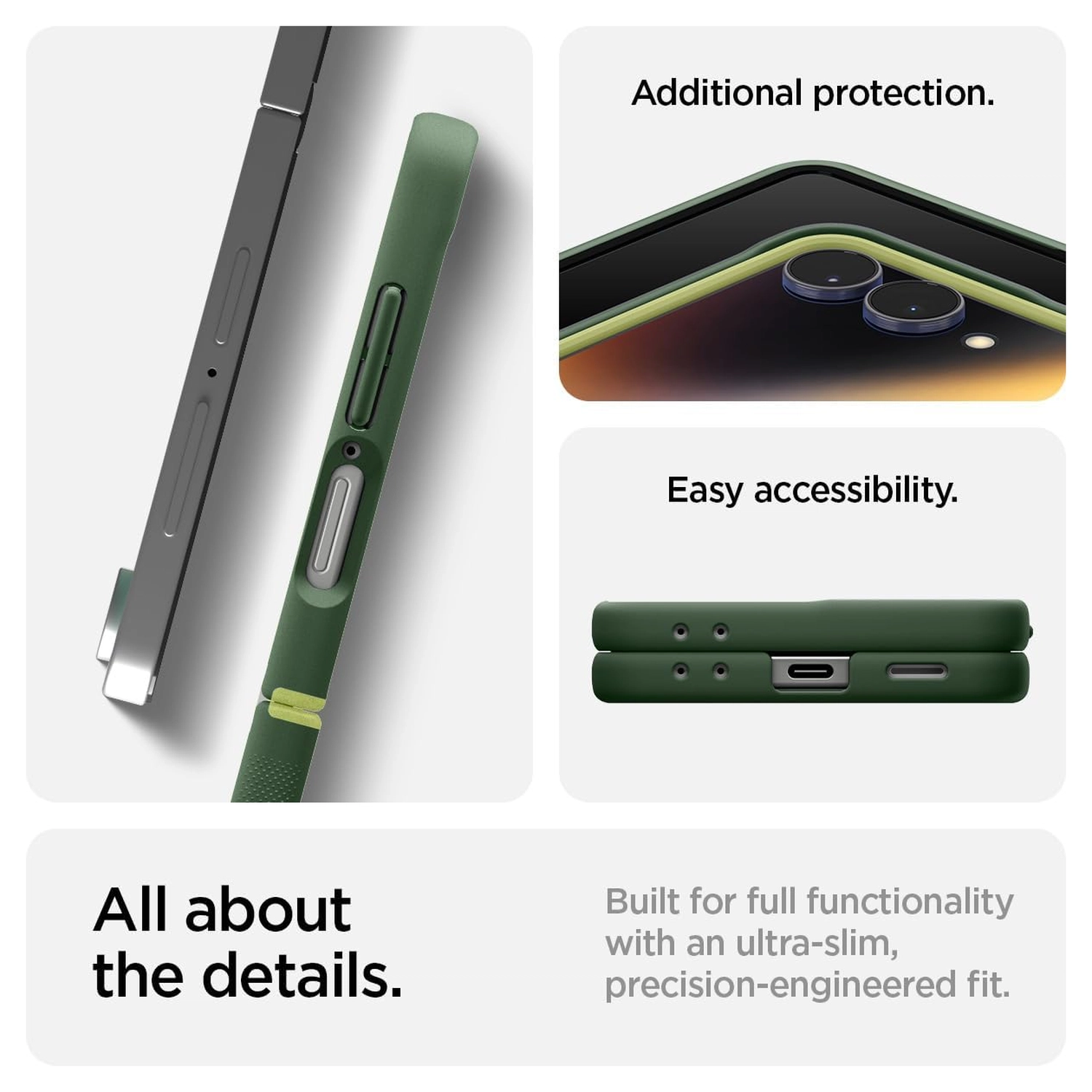Spigen Nano Pop MagFit Samsung Galaxy Z Flip 7 Hoesje MagSafe Back Cover Groen afbeelding 7