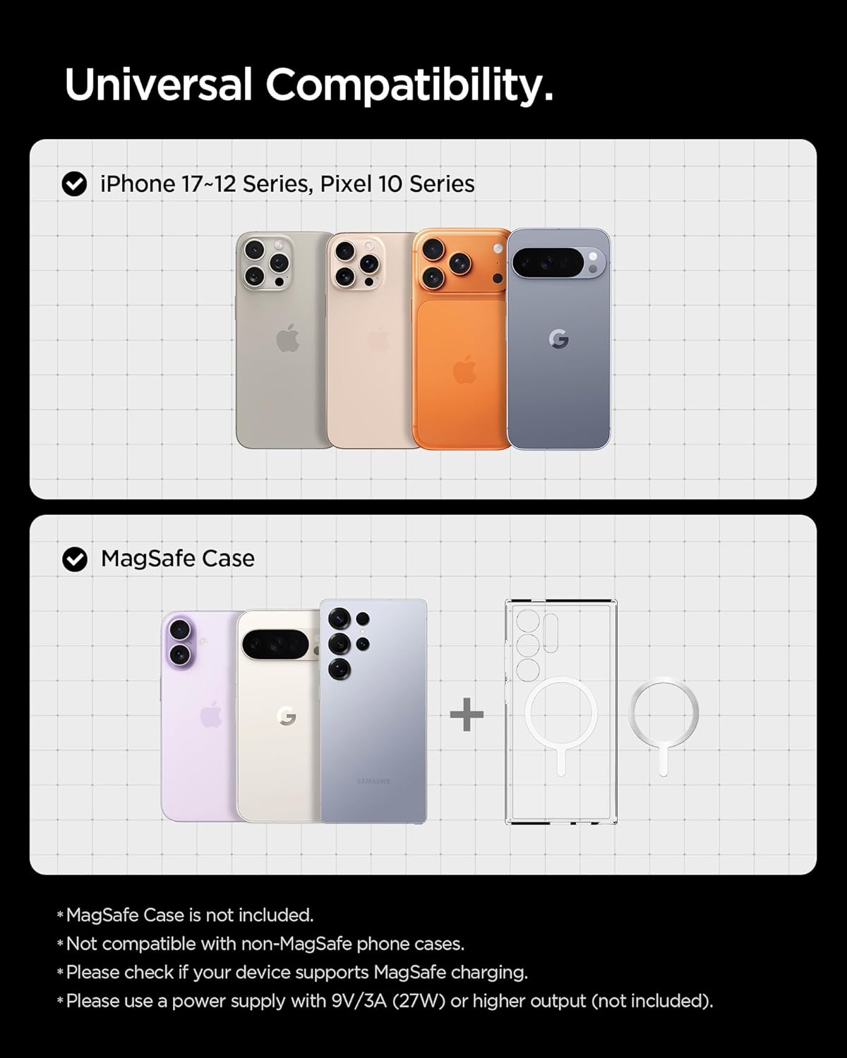 Spigen Essential MagFit Qi2 Draadloze Auto Oplader Ventilatie Zwart afbeelding 7