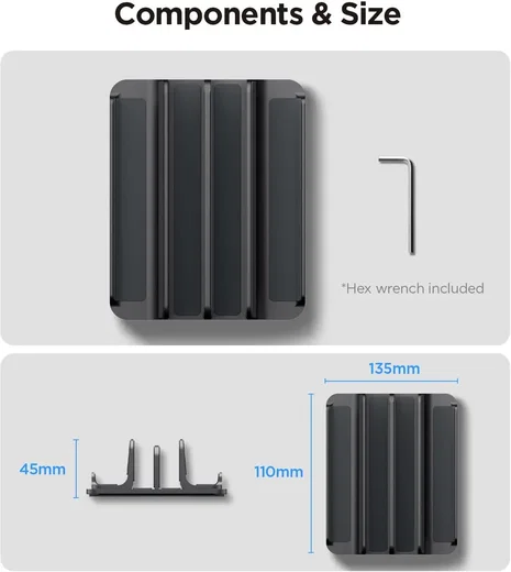 Spigen Verticale Verstelbare Laptop en Tablet Standaard LD208-S4 Grijs afbeelding 7