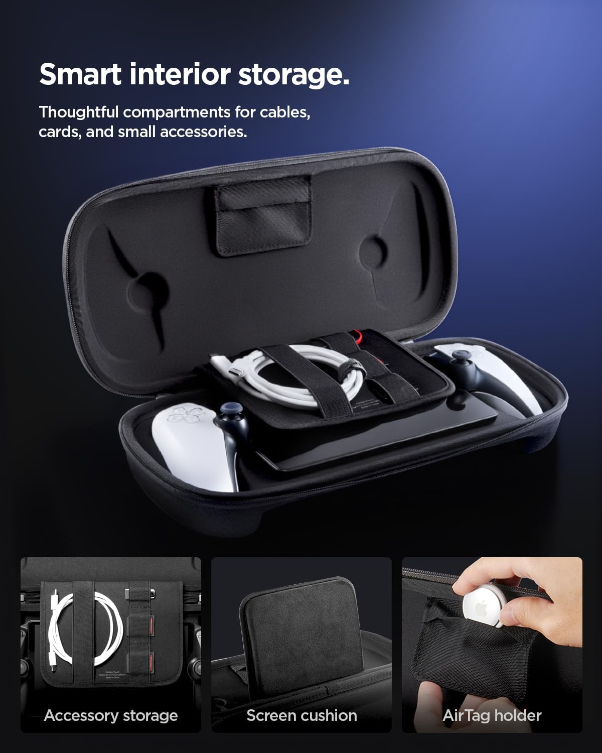 Spigen Klasden Pouch voor PlayStation Portal Grijs afbeelding 2