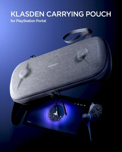 Spigen Klasden Pouch voor PlayStation Portal Grijs afbeelding 3