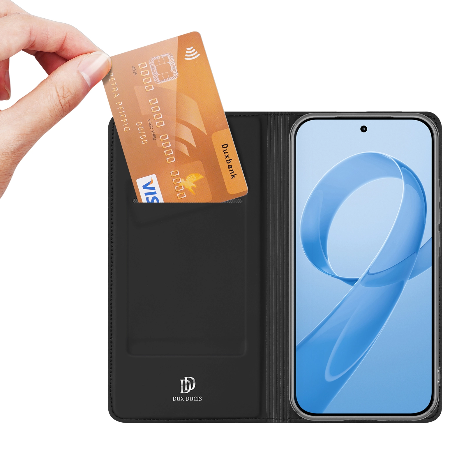 Dux Ducis Skin Pro Xiaomi Poco F8 Ultra Hoesje Portemonnee Book Case Zwart afbeelding 2