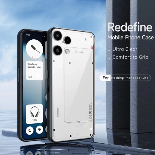 Dux Ducis Aimo Nothing Phone (3a) Lite Hoesje Back Cover Zwart afbeelding 3