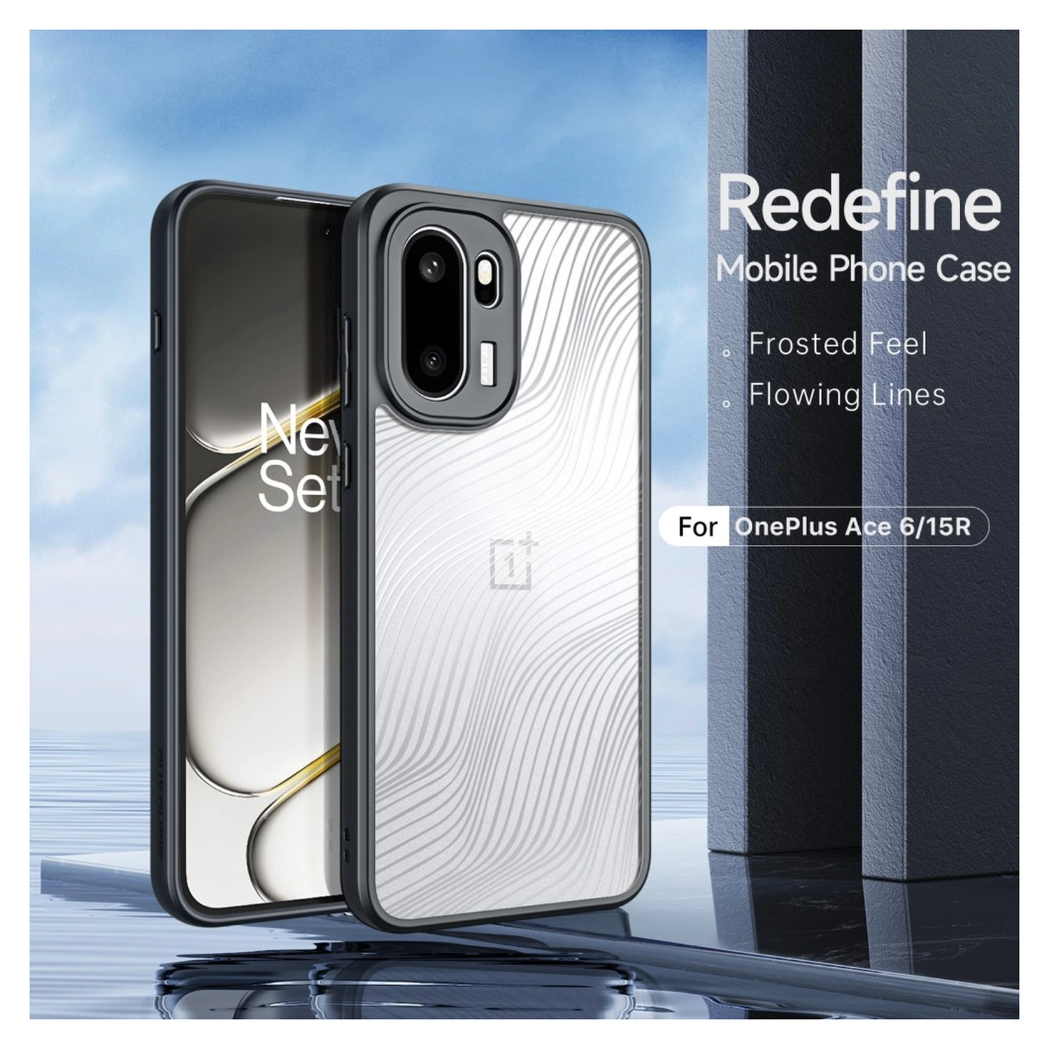 Dux Ducis Aimo OnePlus Ace 6 / Ace 6T / 15R  Hoesje Back Cover Zwart afbeelding 3