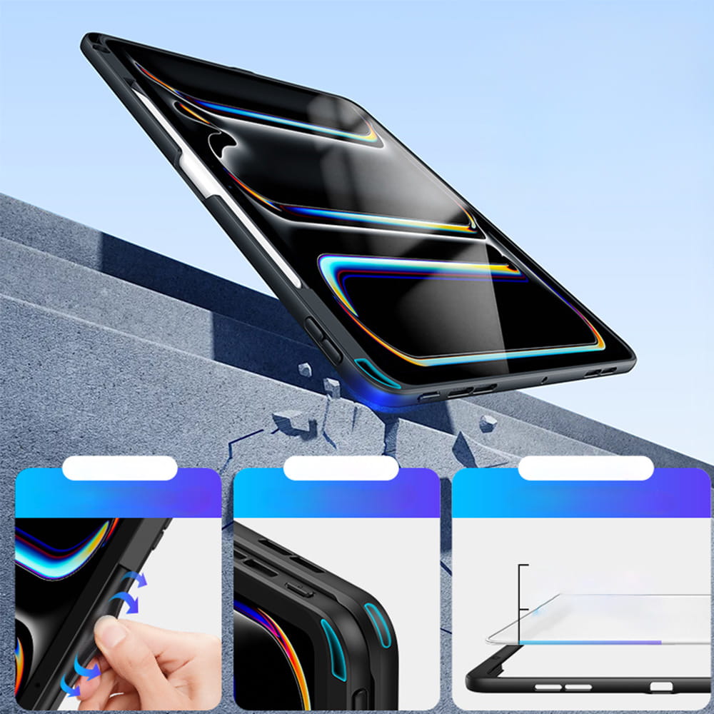 Dux Ducis Axis Apple iPad Pro 13 (2024/2025) Hoes Zwart afbeelding 10