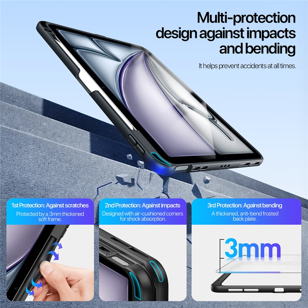 Dux Ducis Axis Hoes voor iPad Air 11 / Air 4/5 / iPad Pro 11 Zwart afbeelding 7