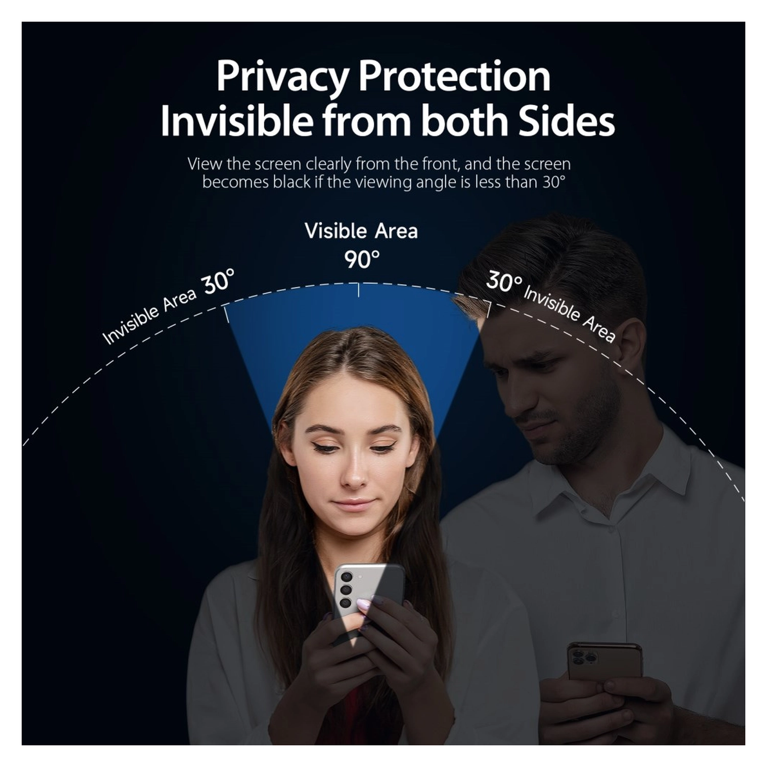 Dux Ducis Samung Galaxy S26 Plus Screen Protector Privacy Tempered Glass 9H afbeelding 3
