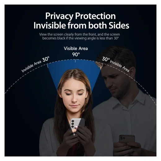 Dux Ducis Samung Galaxy S26 Plus Screen Protector Privacy Tempered Glass 9H afbeelding 3