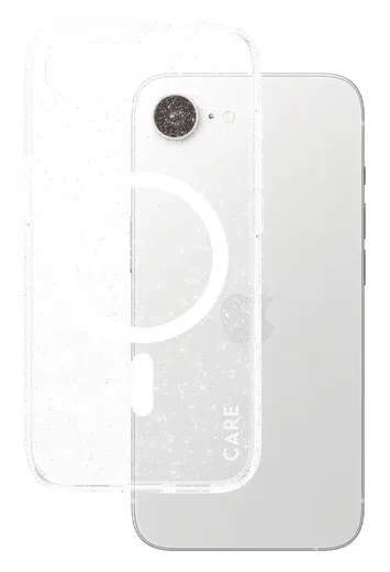 PanzerGlass CARE Star Lit iPhone 16e Hoesje MagSafe Back Cover Transparant afbeelding 2