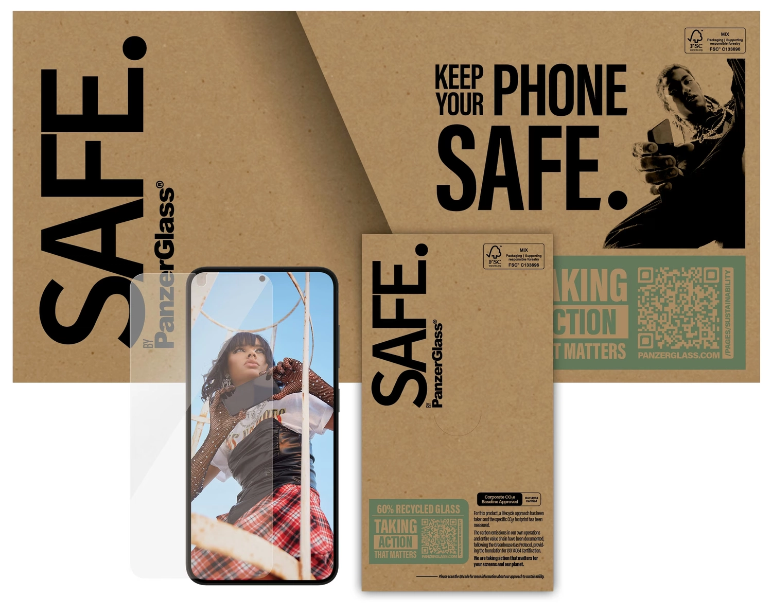 PanzerGlass SAFE Ultra-Wide Fit Samsung Galaxy S25 Screen Protector afbeelding 3