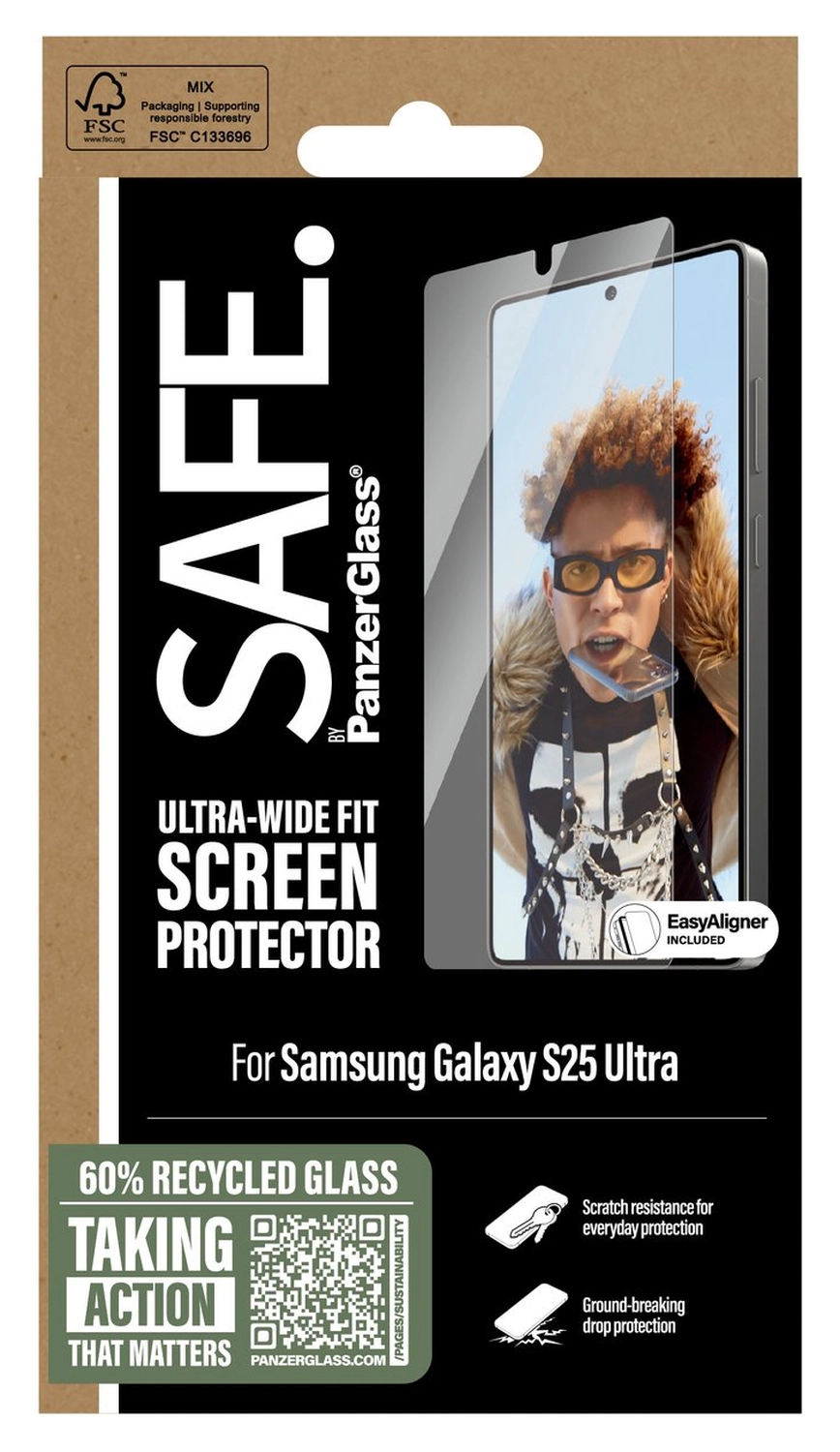 PanzerGlass SAFE Ultra-Wide Fit Samsung S25 Ultra Screen Protector EasyAlignerr afbeelding 4
