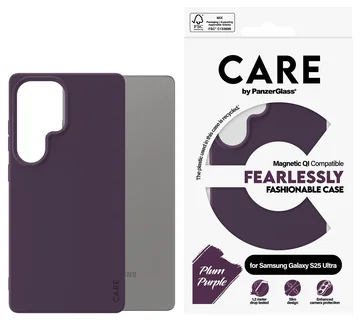 PanzerGlass CARE Plum Samsung Galaxy S25 Ultra Hoesje MagSafe Paars