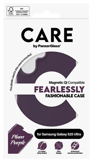PanzerGlass CARE Plum Samsung Galaxy S25 Ultra Hoesje MagSafe Paars afbeelding 4