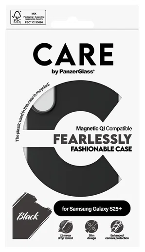 PanzerGlass CARE Fashionable Samsung Galaxy S25 Plus Hoesje MagSafe Zwart afbeelding 4