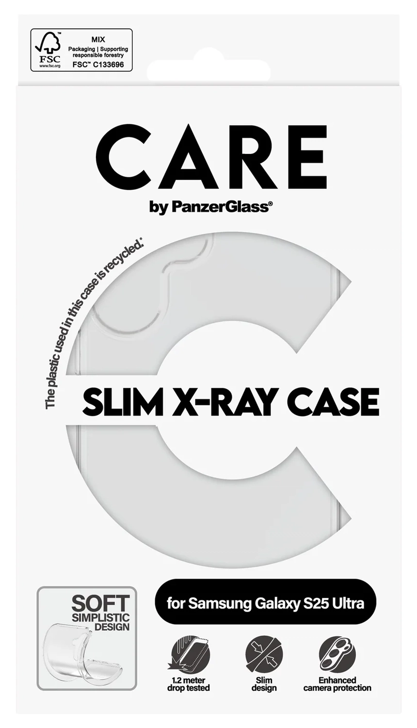 PanzerGlass CARE Slim X-Ray Samsung Galaxy S25 Ultra Hoesje Transparant afbeelding 4