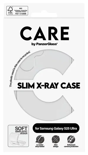 PanzerGlass CARE Slim X-Ray Samsung Galaxy S25 Ultra Hoesje Transparant afbeelding 4