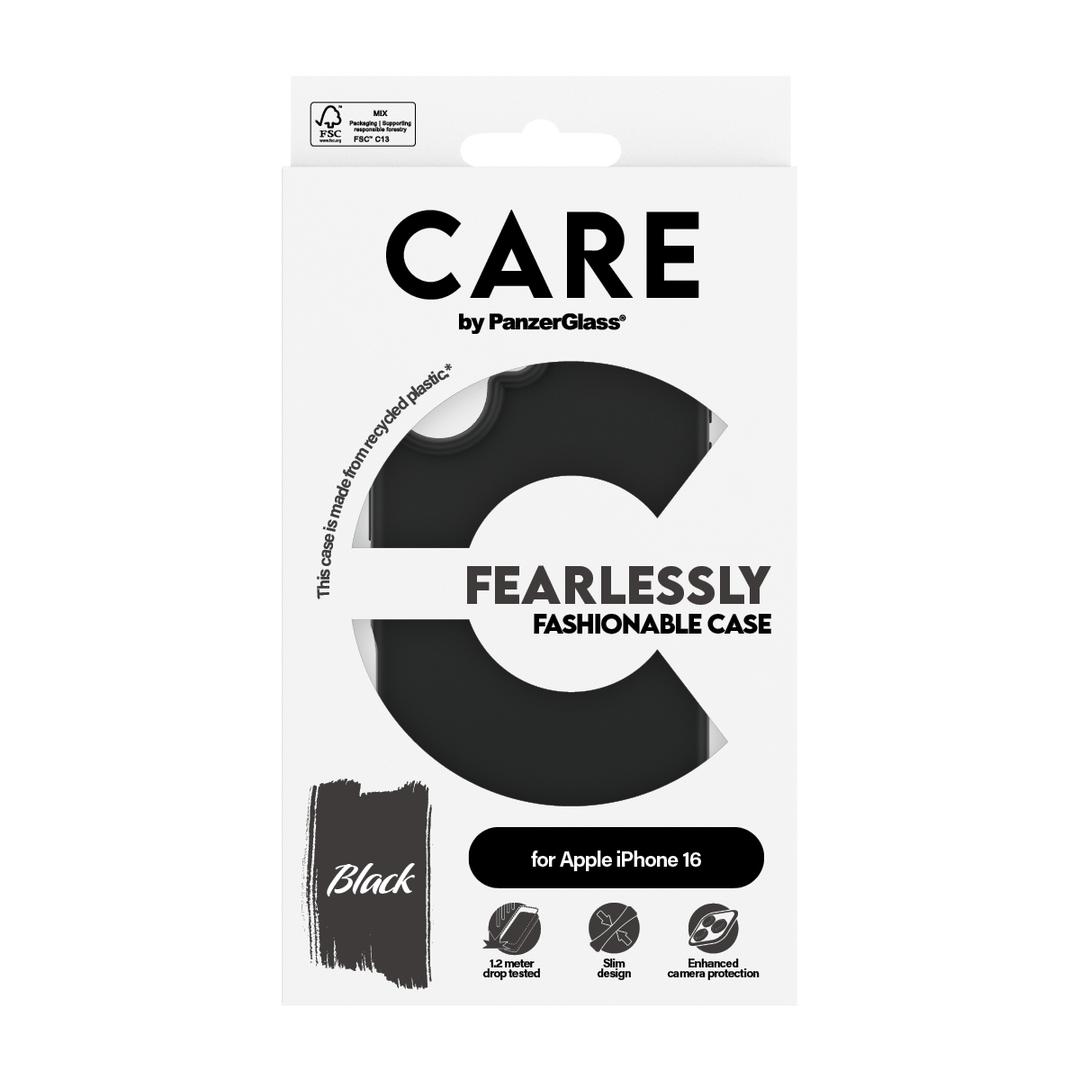 PanzerGlass Care Case Fashion iPhone 16 Zwart afbeelding 5