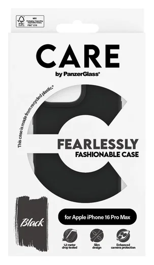 PanzerGlass CARE Fashionable iPhone 16 Pro Max Hoesje Back Cover Zwart afbeelding 4