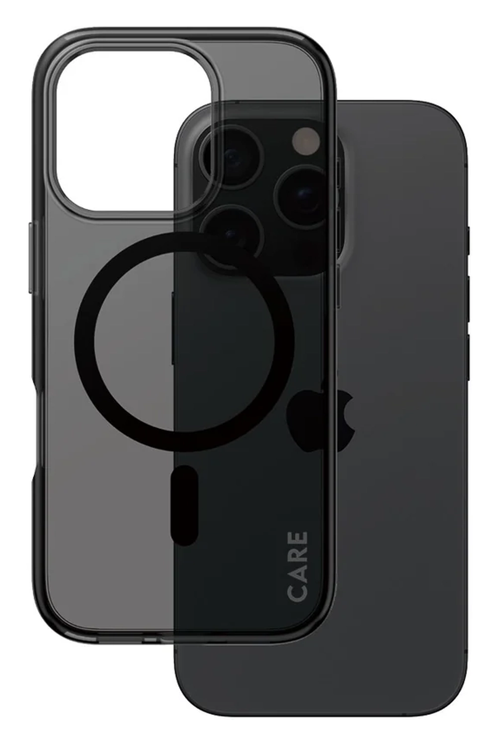 PanzerGlass CARE Smokey iPhone 16 Pro Hoesje MagSafe Back Cover Zwart afbeelding 2