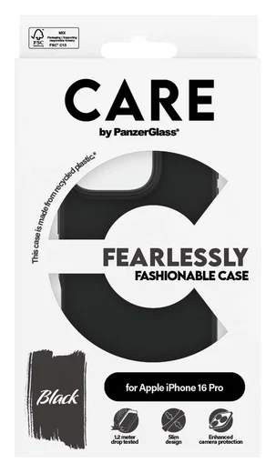 PanzerGlass CARE Fashionable iPhone 16 Pro Hoesje Back Cover Zwart afbeelding 4
