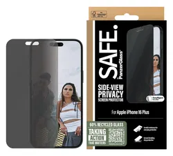 PanzerGlass SAFE iPhone 16 Plus / 15 Plus Screen Protector Privacy Glass afbeelding