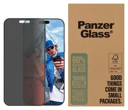 PanzerGlass Ultra-Wide iPhone 16 Pro Max Screen Protector Privacy Glass afbeelding