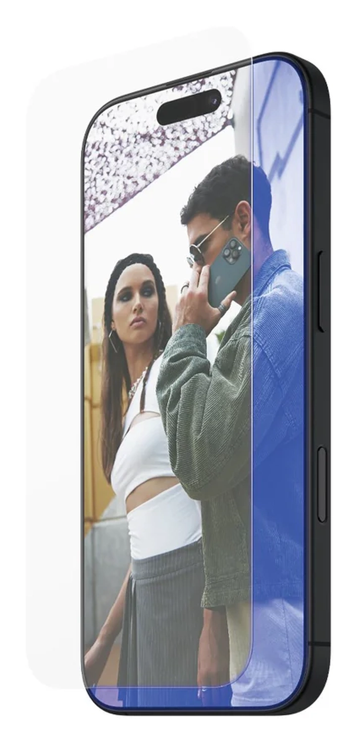 PanzerGlass SAFE Ultra-Wide iPhone 16 Screen Protector Anti Blue Light afbeelding 2