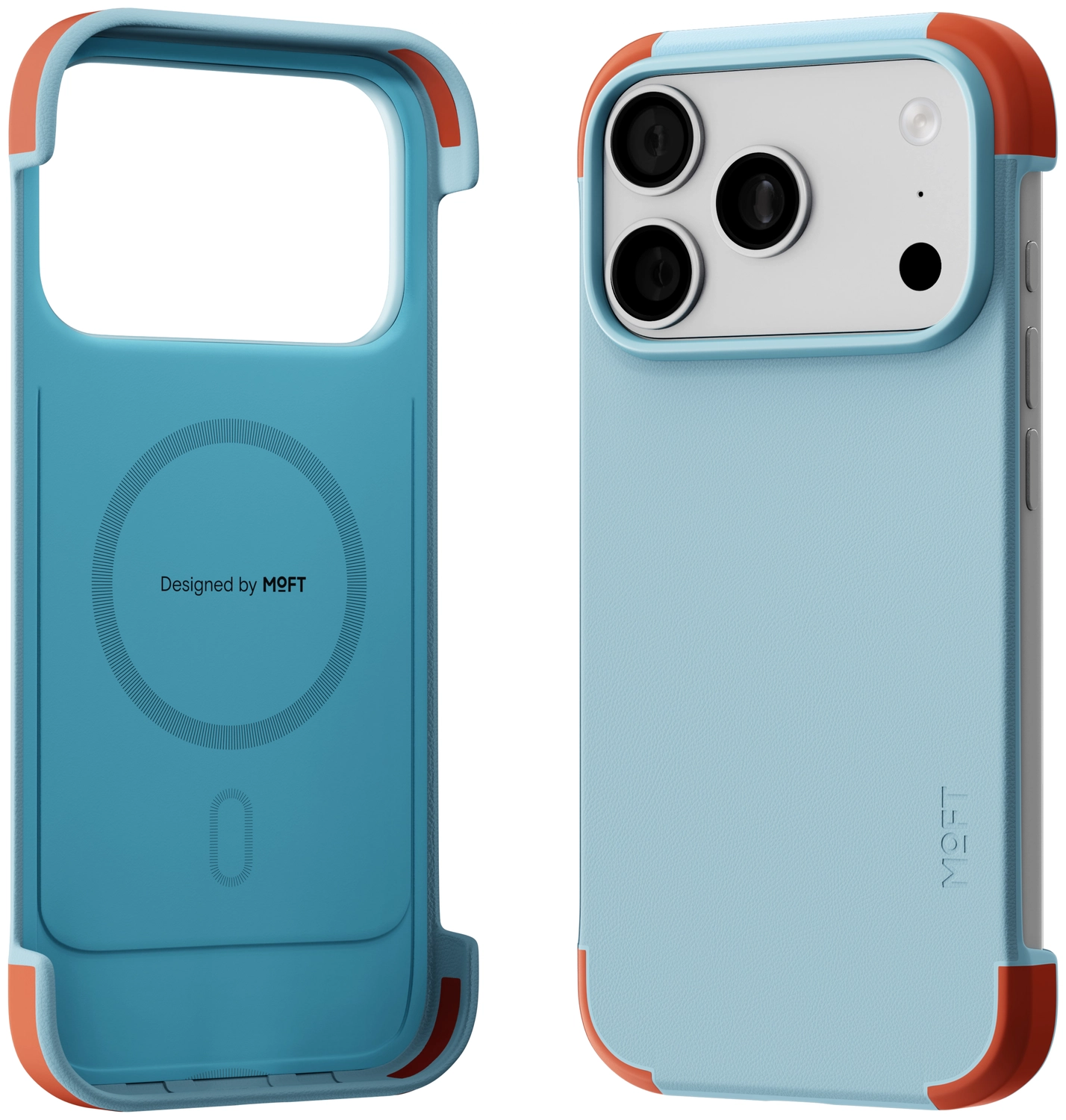 MOFT MOVAS Frame iPhone 17 Pro Hoesje MagSafe Back Cover Ultra Dun Blauw afbeelding 19