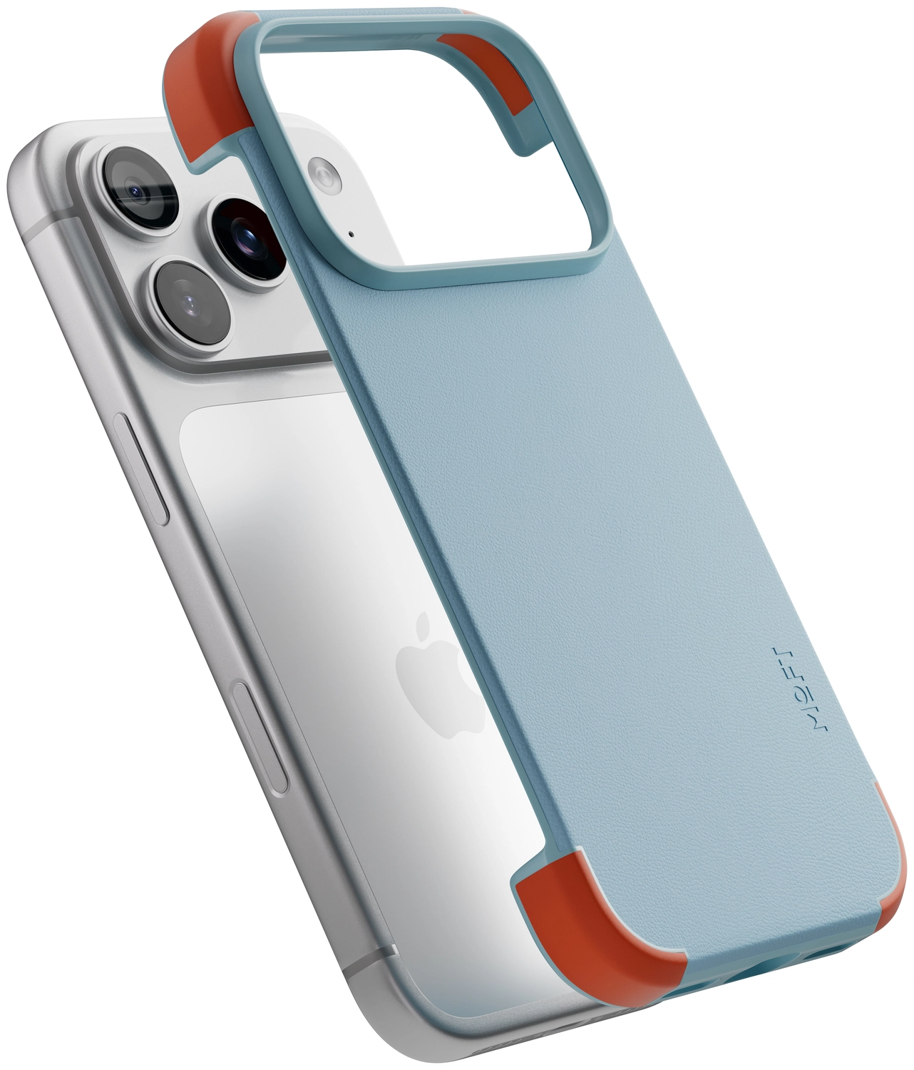 MOFT MOVAS Frame iPhone 17 Pro Hoesje MagSafe Back Cover Ultra Dun Blauw afbeelding 4
