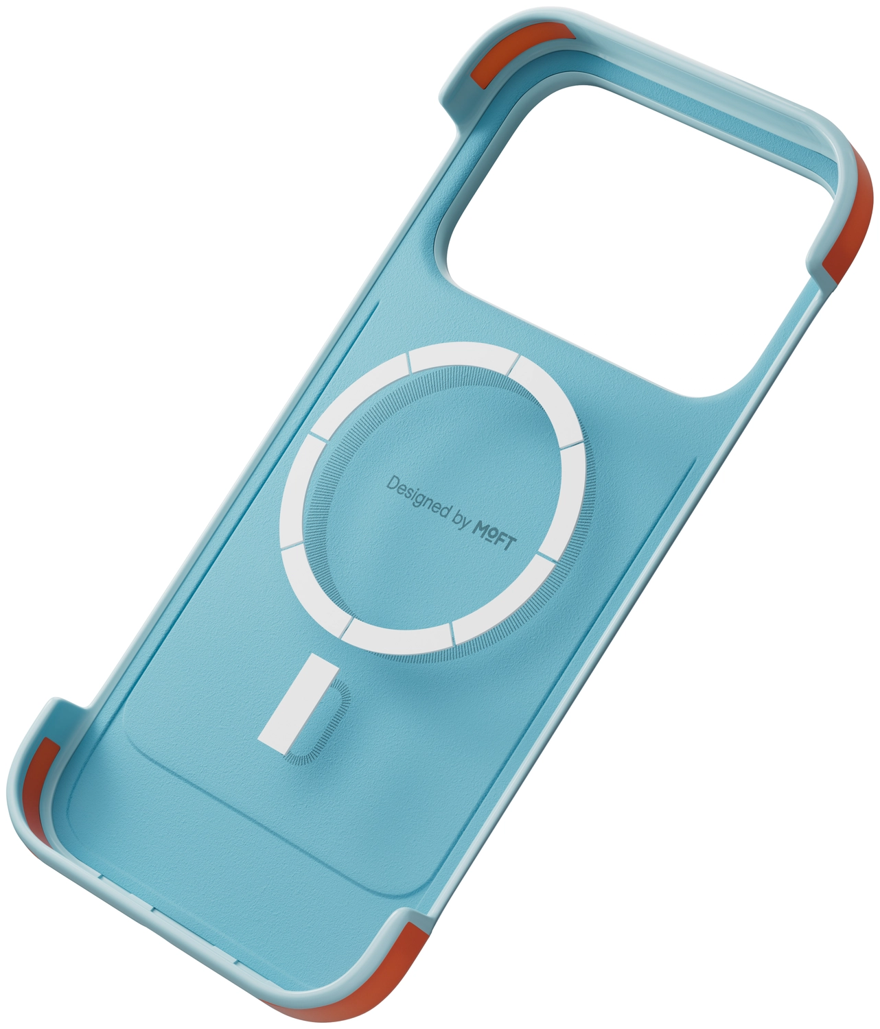 MOFT MOVAS Frame iPhone 17 Pro Hoesje MagSafe Back Cover Ultra Dun Blauw afbeelding 10