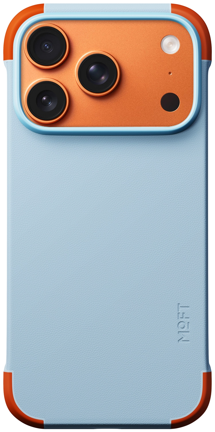 MOFT MOVAS Frame iPhone 17 Pro Max Hoesje MagSafe Back Cover Ultra Dun Blauw afbeelding 2