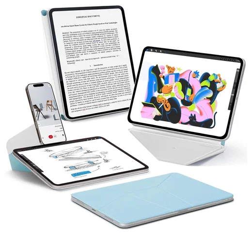 MOFT Dynamic Folio iPad Pro 11 (2024/2025) Hoes Book Case met Standaard Blauw afbeelding 1